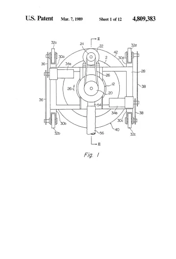 Sheet 1 from Device capable of adhering to a wall surface by suction and treating it