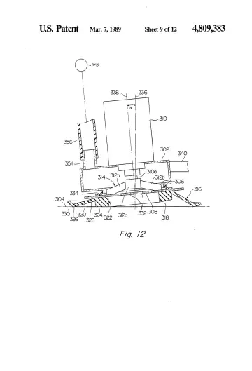 Sheet 9 from Device capable of adhering to a wall surface by suction and treating it